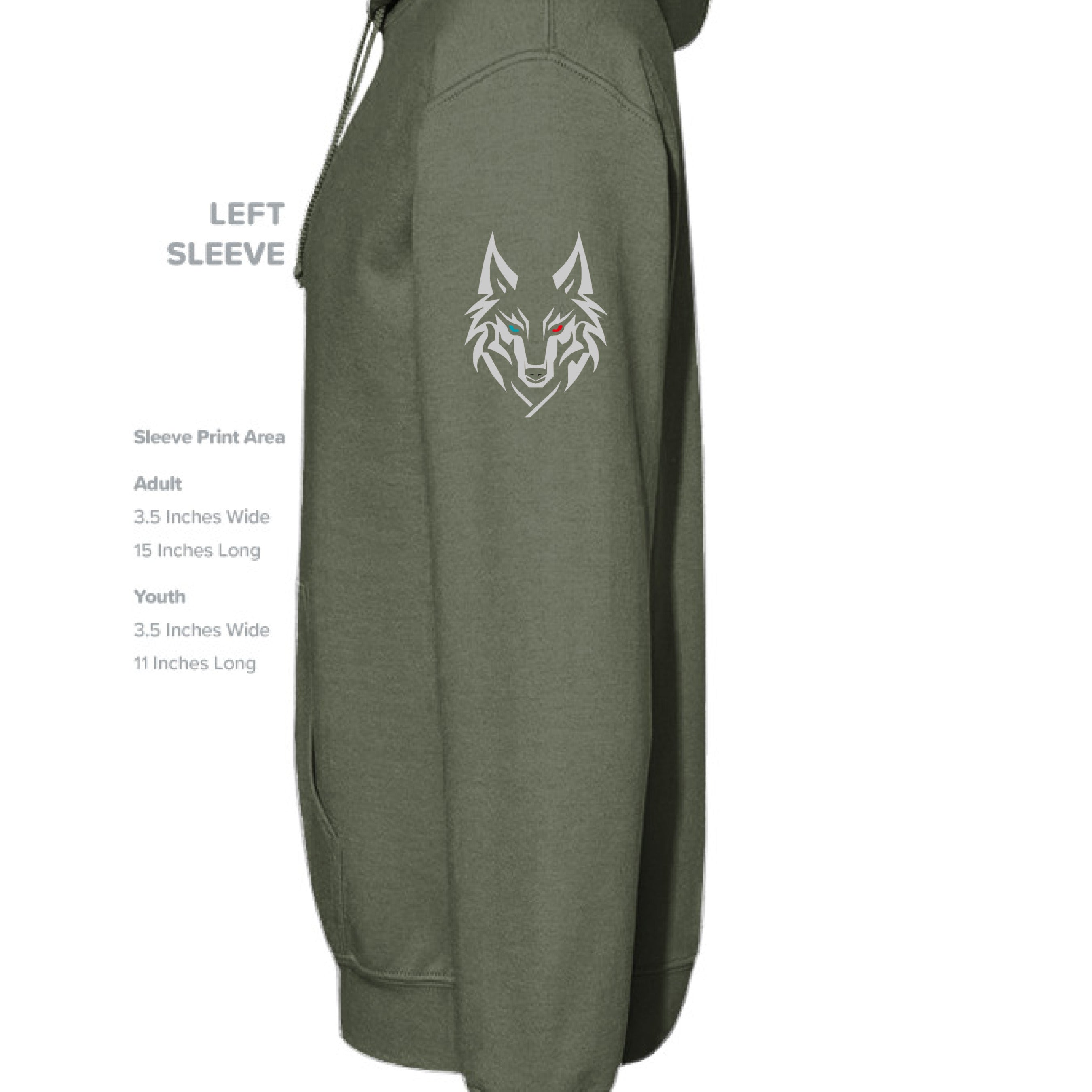 MILITARY GREEN - SLEEVE_LEFT